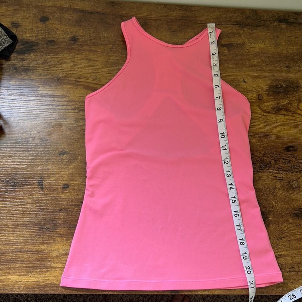 Pink Athleta Contemplation Cut-Out Racerback Tank Top - Picture 6 of 8